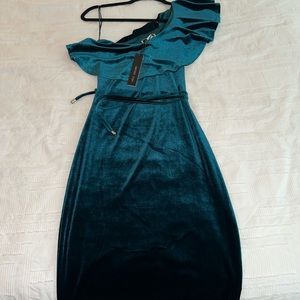 Velvet Emerald green dress